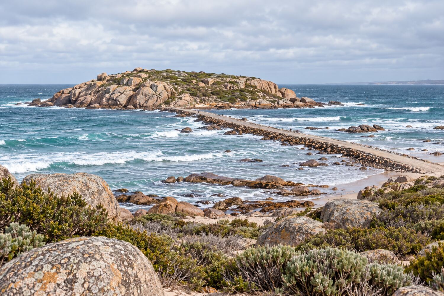 Granite Island causeway at Victor Harbor