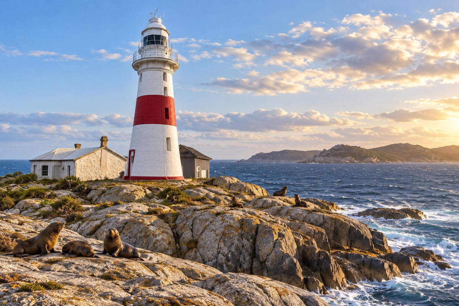 Montague Island lighthouse off Narooma