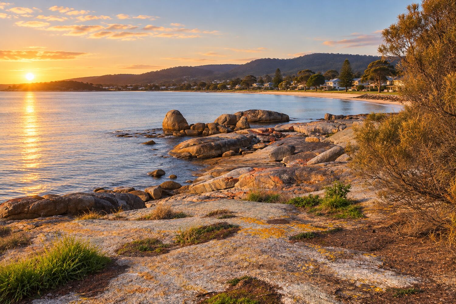 Seaside foreshore on the north Tasmanian coast